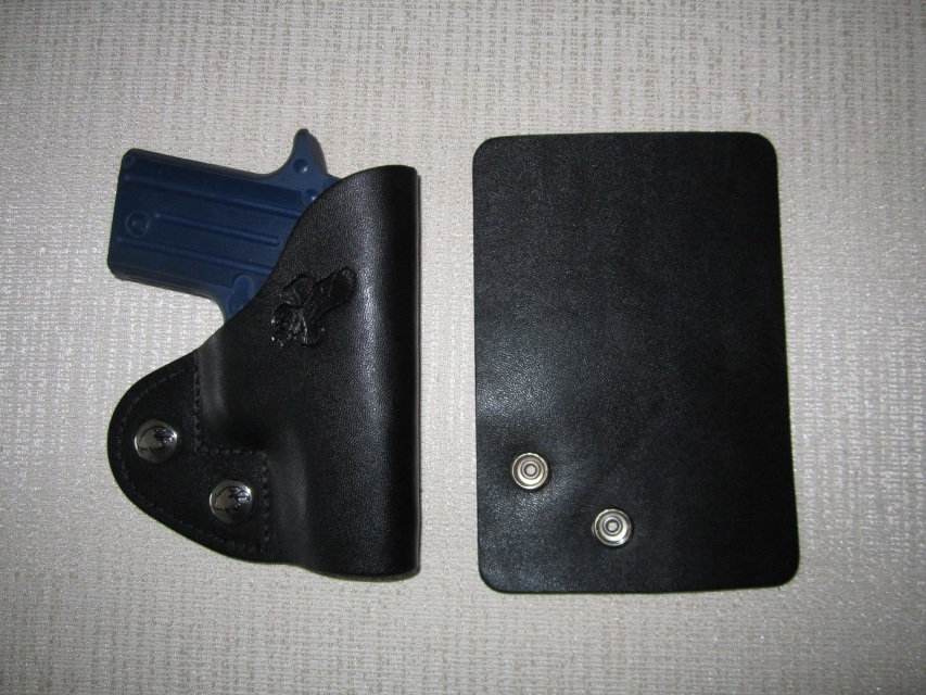 leather wallet or pocket gun holster Fits Diamondback DB 380 & DB9 & Sig 238 