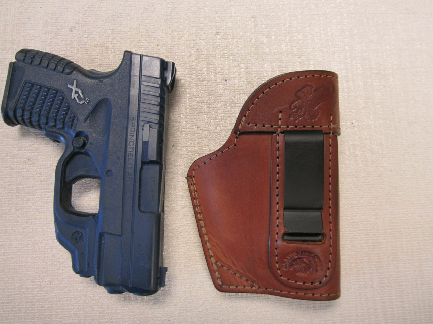 XDS 3.3 with Ct trigger guard laser Iwb,Owb,Sob Brown ambidextrous holster